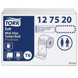 127520 Tork Mid-size T6 papier toalet. miękki 2-w-25068