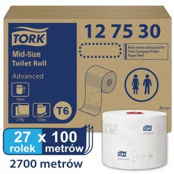 Tork Mid-size T6 papier toalet. Advanced 2w-25071