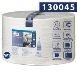 130045 Tork czyściwo papierowe 2w 510m 23,5cm Biały W1-25104
