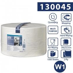 130045 Tork czyściwo papierowe 2w 510m 23,5cm Biały W1-25105