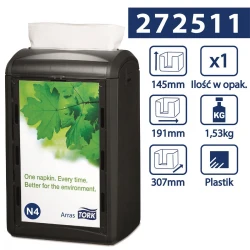 Tork Xpressnap® N4 dozownik serw. w składce Czarny-25224