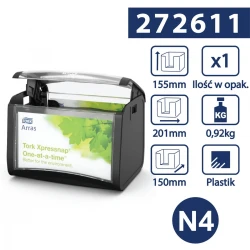 Tork Xpressnap® N4 dozownik serw. w składce Czarny-25230