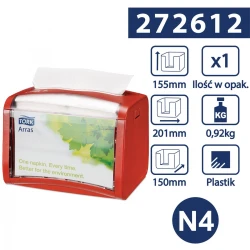 Tork Xpressnap® N4 dozownik serw.w składce Czerwo-25232