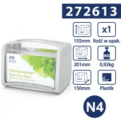 Tork Xpressnap® N4 dozownik serw. w składce Szary-25234