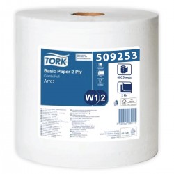 509253 Tork czyściwo papierowe 2w 264m 25,5cm Biały W1/W2-25486