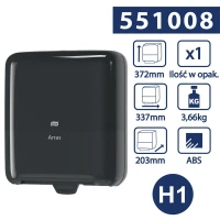 Tork Matic® H1 dozownik ręczników w roli Czarny-25557 Tork Matic® H1 dozownik ręczników w roli Czarny-25557