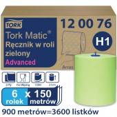 Tork Matic® H1 ręcznik zielony w roli 150m-25787