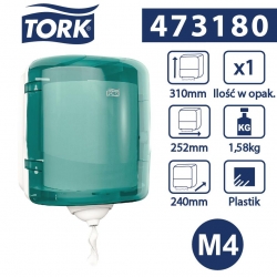 Tork Reflex™ M4 dozownik ręczników Turkusowy-25746
