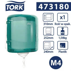 Tork Reflex™ M4 dozownik ręczników Turkusowy -25746