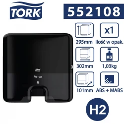 Tork Xpress® H2 dozownik ręczników Czarny MINI-25812