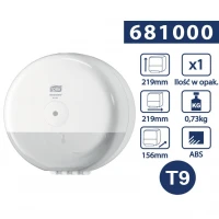 Tork SmartOne Mini T9 dozownik papieru toal. Biały-26358 Tork SmartOne Mini T9 dozownik papieru toal. Biały-26358