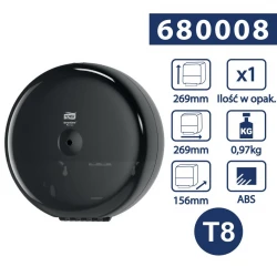 Tork SmartOne T8 dozownik papieru toalet.Czarny-26347