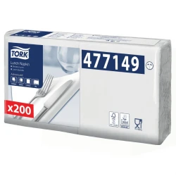 Tork biała serwetka lunchowa 33x33 200szt-26838
