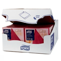 Tork Linstyle® bordowa serwetka obiadowa 39x39-26893