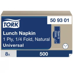 Tork naturalna serwetka lunchowa 500szt. 1w 1/4-28241