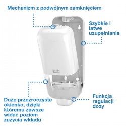 Tork S4 dozownik mydła i dezynf. w pianie Biały-28513