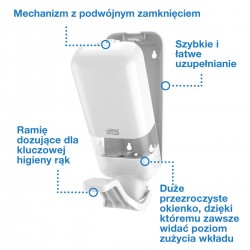 Tork S4 dozownik mydła i dezyn. z ramieniem Biały-28698