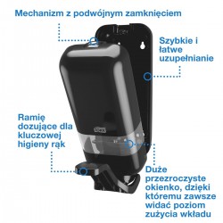 Tork S4 dozownik mydła i dezyn. z ramieniem Czarny-28709