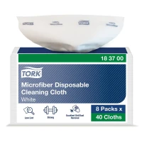 Tork ściereczka z mikrowłókien jednorazowa biała-28893