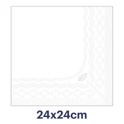 Tork biała serwetka koktajlowa 24x24 200szt-29444
