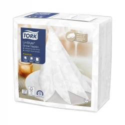 Tork biała serwetka obiadowa Premium 39x39 50szt-29565