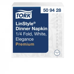 Tork biała serwetka obiadowa Premium 39x39 50szt-29566