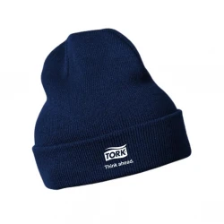 Czapka zimowa granatowa z logo Tork-29574