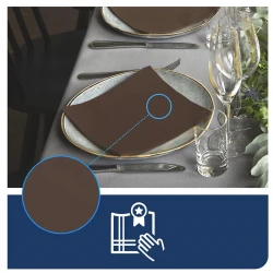 Tork Linstyle® brązowa serwetka obiadowa 39x39 New-29684