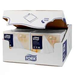 Tork Linstyle® biała serwetka obiadowa 39x39 New-29707