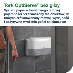 Tork OptiServe T7 dozownik na 4r. bez gilzy Biały-29746