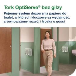 Tork OptiServe T7 dozownik na 4r. bez gilzy Biały-29747