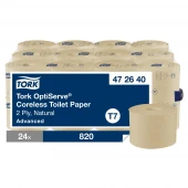 Tork Mid-size T7 pap. toalet. Natural 2w Advanced-29817