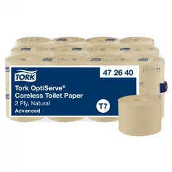 Tork Mid-size T7 pap. toalet. Natural 2w Advanced-29816