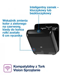 Tork Matic® H1 dozownik ręczników w roli Czarny-29898