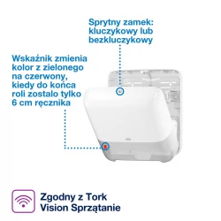Tork Matic® H1 dozownik ręczników w roli Biały-29908
