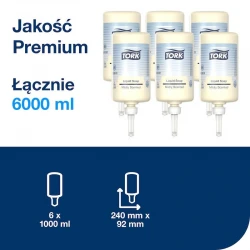 Tork S1 mydło w płynie delikatne kremowy 1000 ml-30002