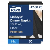 Tork Linstyle® czarna serwetka obiadowa 39x39 New-30134