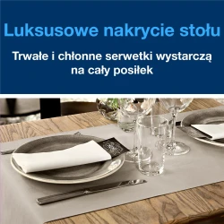 Tork Linstyle® biała serwetka obiadowa 39x39 New-30115