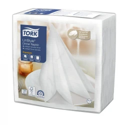 Tork Linstyle® biała serwetka obiadowa 39x39 New-30118