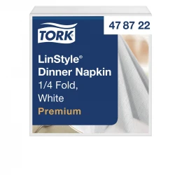 Tork Linstyle® biała serwetka obiadowa 39x39 New-30124