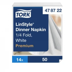 Tork Linstyle® biała serwetka obiadowa 39x39 New-30125