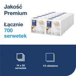 Tork Linstyle® biała serwetka obiadowa 39x39 New-30127