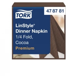 Tork Linstyle® brązowa serwetka obiadowa 39x39 New-30132