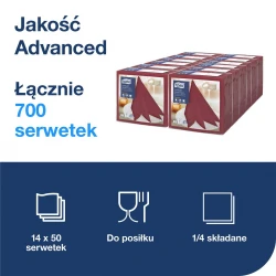 Tork Linstyle® bordowa serwetka obiadowa 39x39 New-30152