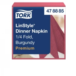 Tork Linstyle® bordowa serwetka obiadowa 39x39 New-30153