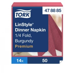 Tork Linstyle® bordowa serwetka obiadowa 39x39 New-30154
