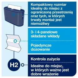 Tork Xpress® H2 dozownik ręczników nablatowy Czar-30361