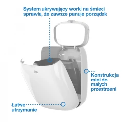 Tork B2 kosz na odpady 20L Biały New-30442